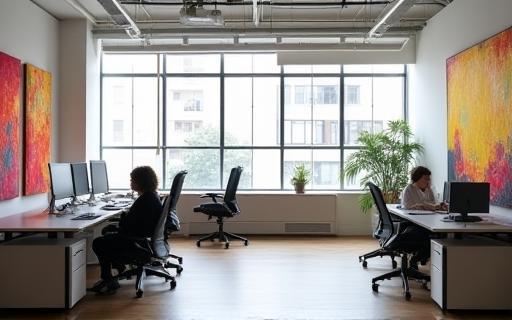 Modern and inspiring office space at Chitrakala Media Ventures